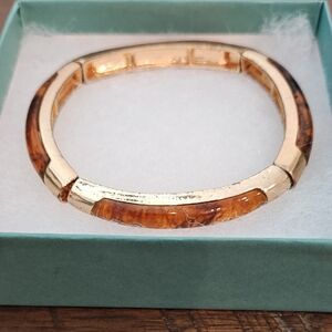 Chic Gold and Brown Women's Bracelet